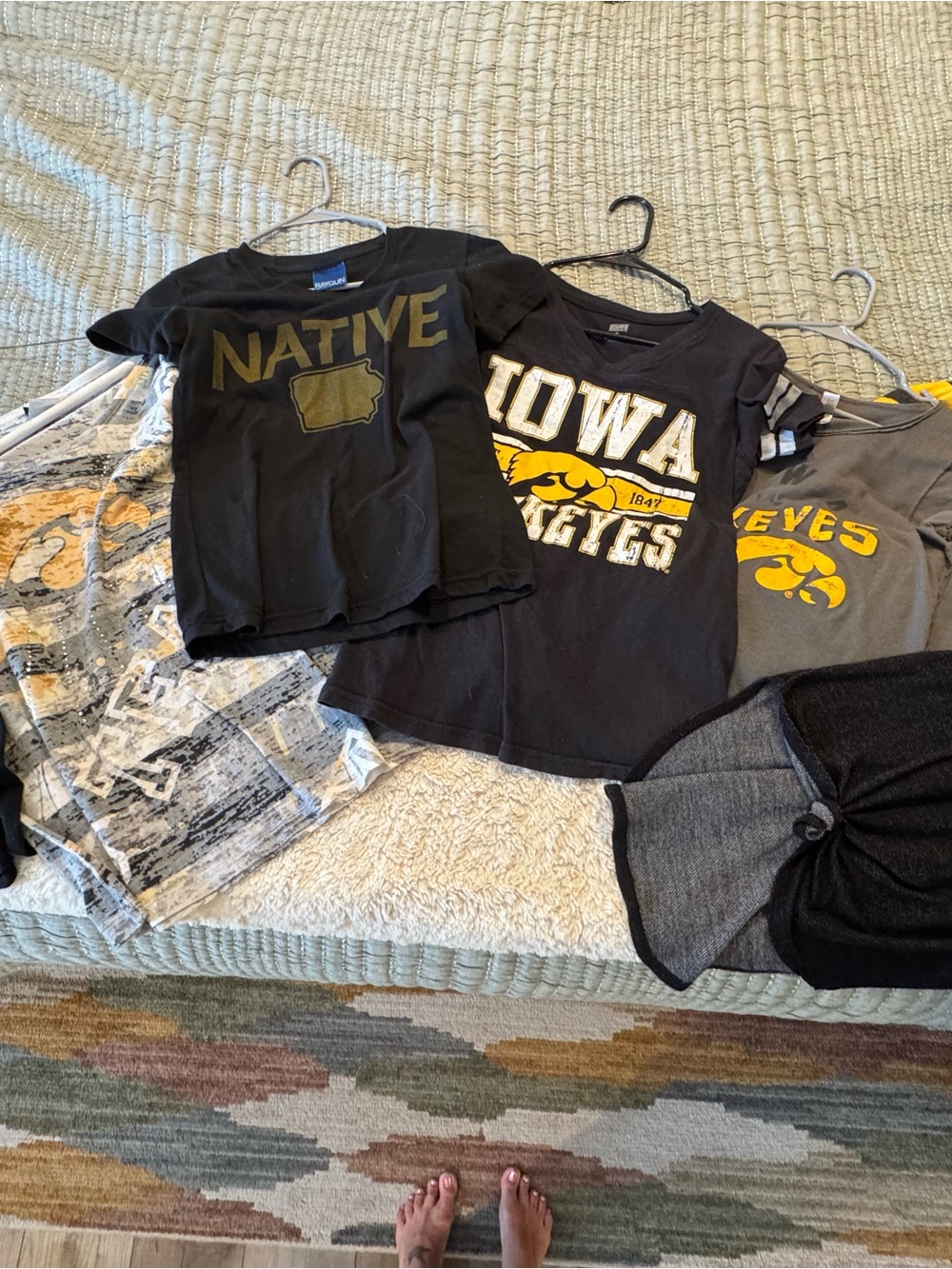 Iowa Hawkeyes shirts/tanks bundle